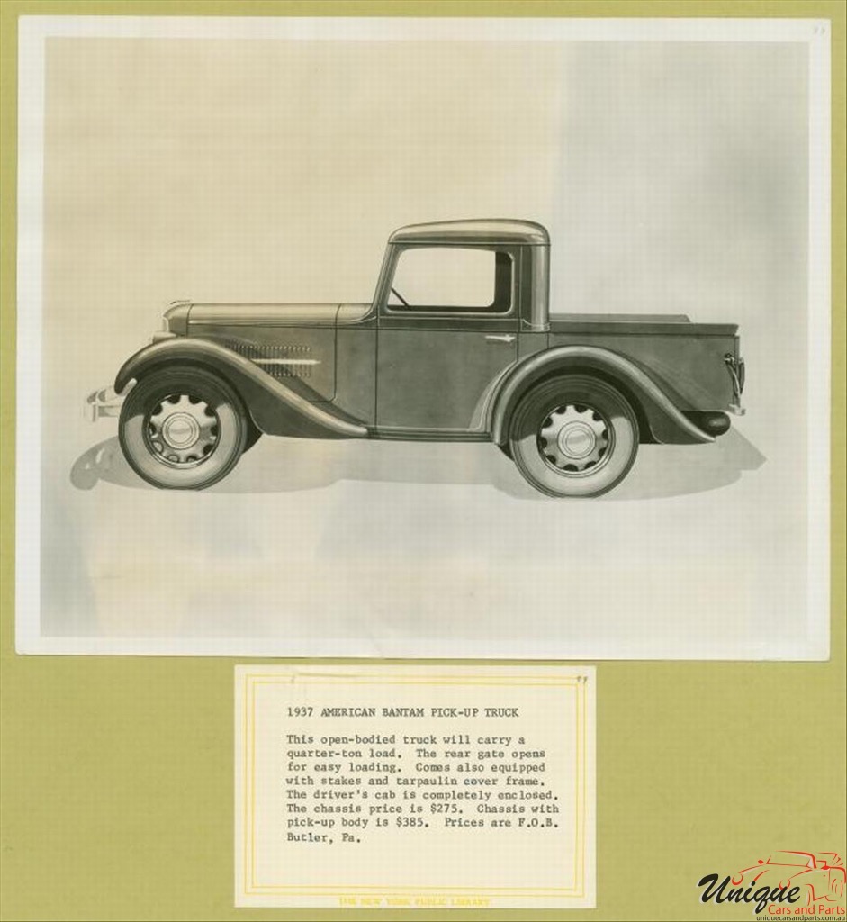 1937 American Bantam Brochure Page 15